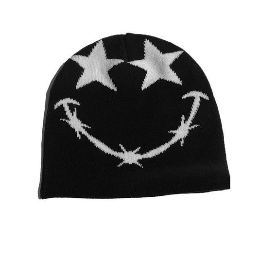 A VALLING STAR DENIM "5MILEY" REVERSIBLE BEANIE