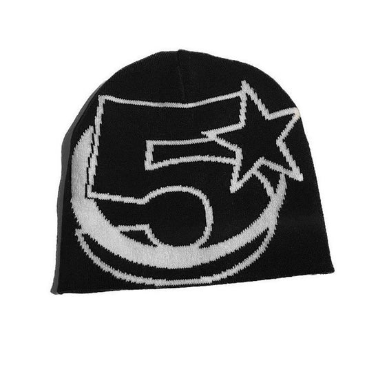 A VALLING STAR DENIM "5MILEY" REVERSIBLE BEANIE